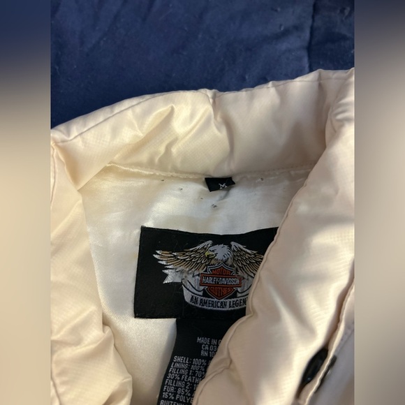 Harley-Davidson White Jacket with Black Embroidery - Picture 3 of 10